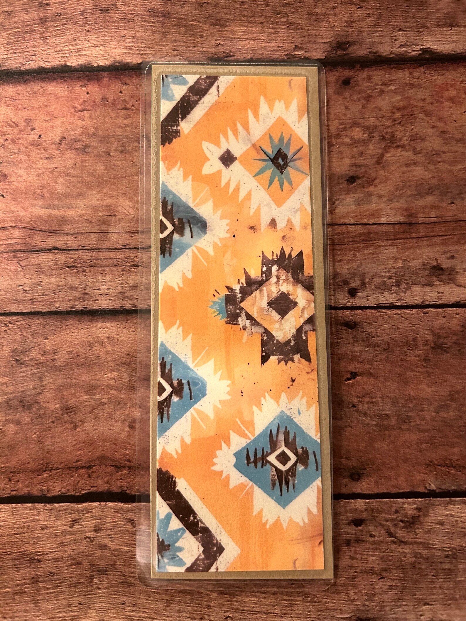 Aztec Western Double Sided Laminated Bookmark - Book Lover Gift ...
