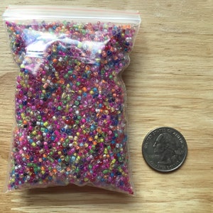 Wholesale 6800pcs Lot Bulk 100g Mixed Glass Seed Beads 11/0 - 2mm Inside Lined  AWESOME