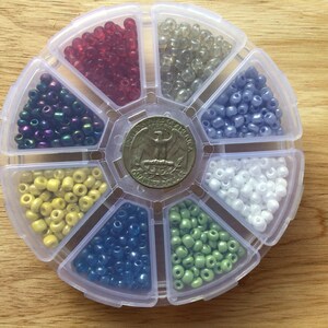 Wholesale Lot Bulk 120g Assorted 6/0 -4mm Glass Seed Beads AWESOME COLORS 2 waist art craft jewelry