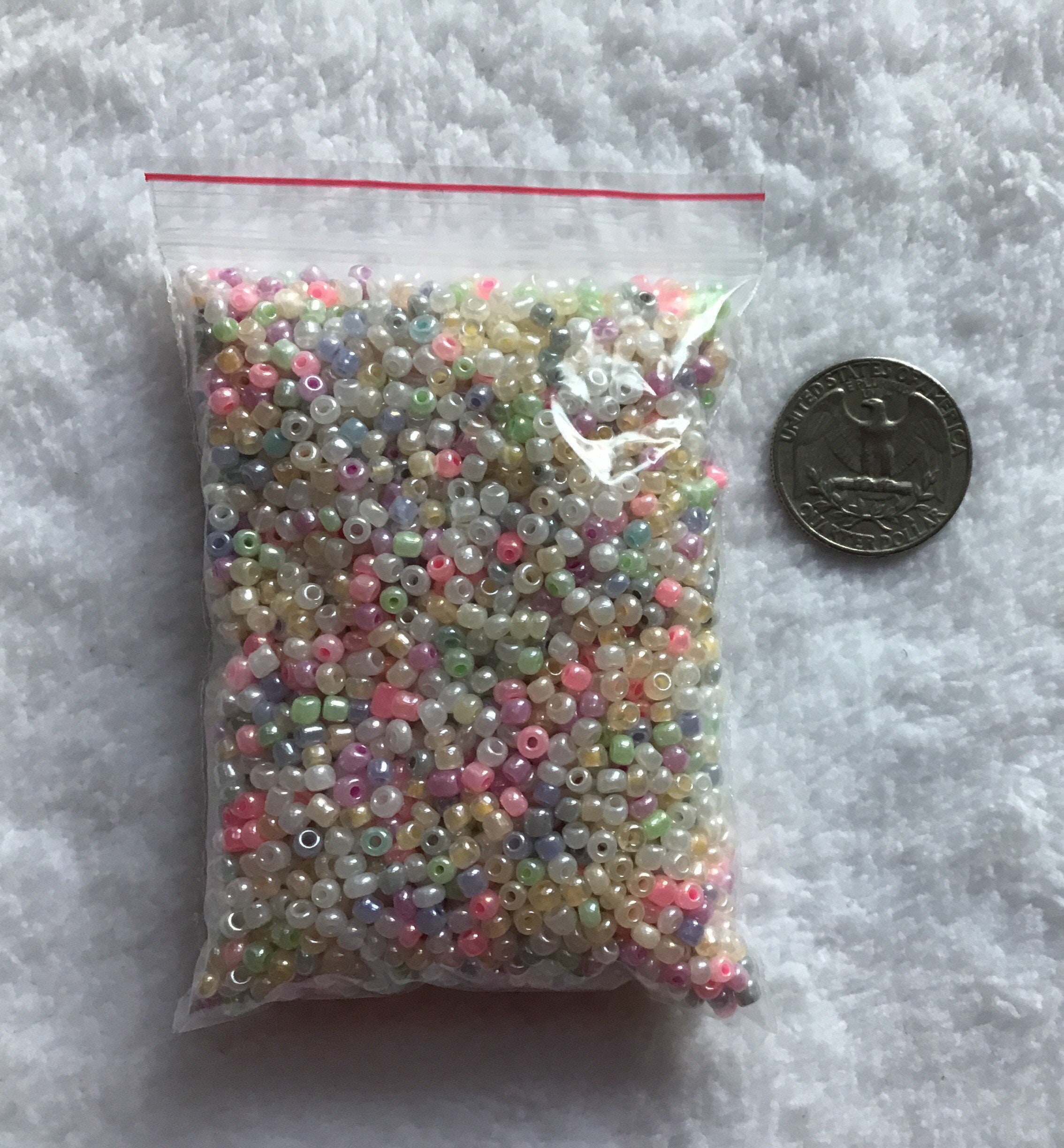 100g OPAQUE GLASS SEED BEADS 11/0 2mm 8/0 3mm 6/0 4mm ASSORTED COLOURS