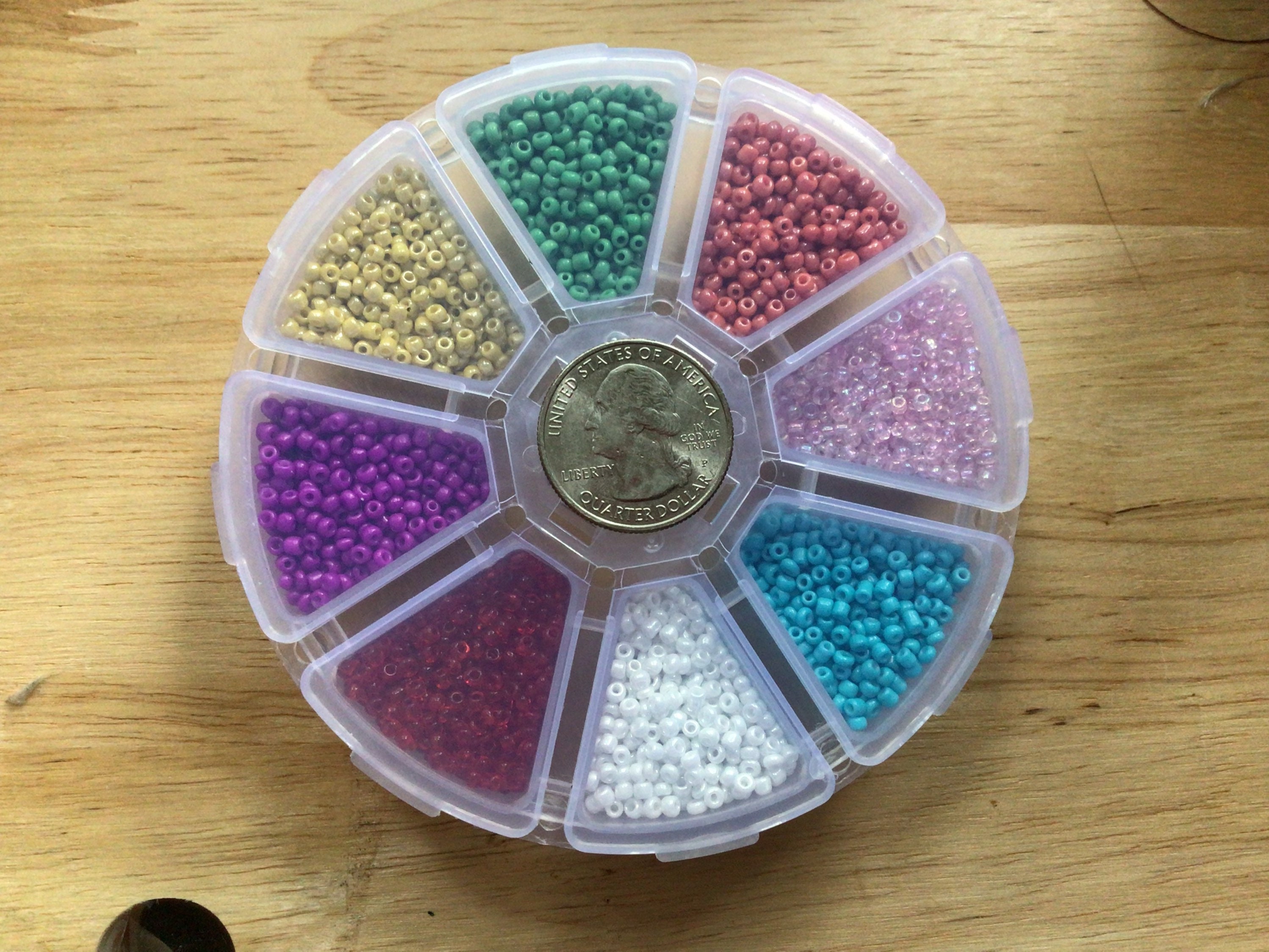 Wholesale Bulk Lot 300g 11/0 2mm Glass Seed Beads Free Ship 20 COLORS in  Jar