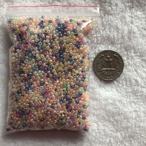 Wholesale 6800pcs Lot Bulk 100g Mixed Glass Seed Beads 11/0 - 2mm Ceylon Mix