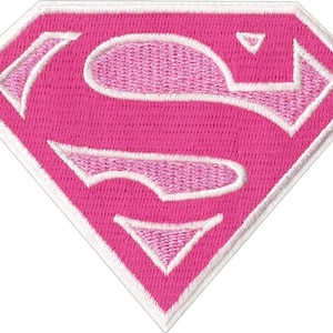 Patch - Supergirl - Pink Logo - Superman - 3.88"
