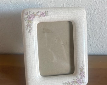 Vintage Hallmark Cottagecore Floral 4x6 Picture Frame