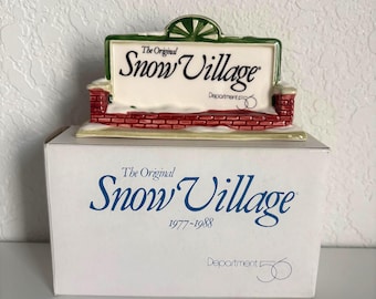 Dept 65 The Original Snow Village Department 56 Sign NIB