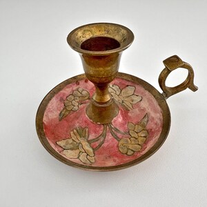 Vintage Enamel Chamberstick - Etsy