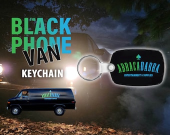 Abracadabra Entertainment & Supplies KEYCHAIN FULL COLOR - The Grabber - The Black Phone Van - Ombre Blue/Green Design
