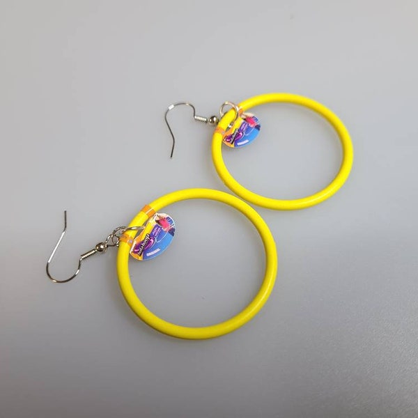 Hula Hoop Earrings | Lesbian Earrings | Novelty Earrings | Mini Brand Earrings | Gift for Her