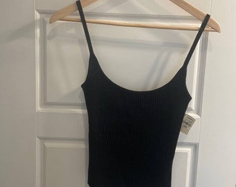 90s Black Sparkle Laundry by Shelli Segal Top