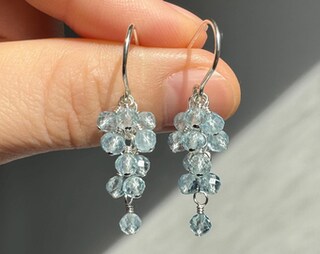 Orecchini Pendenti In Argento 925 Con Cristallo A Pera 16mm - Lunghezza 42mm, Ipoallergenici, Regalo Per Lei