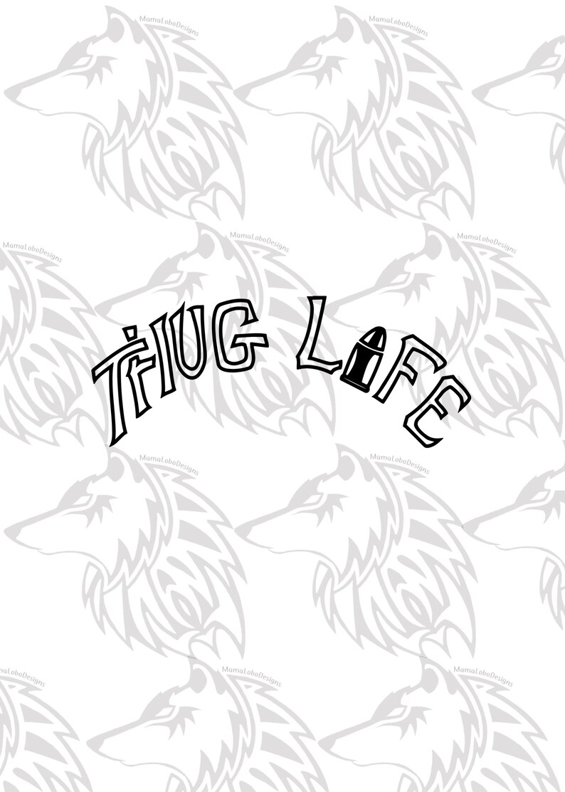 Download Thug Life Tattoo Tupac Shakur SVG JPEG PNG | Etsy