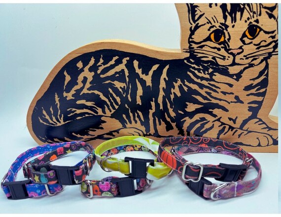 Organic Cotton Kitten Collar With Breakaway Buckle Natural Hypoallergenic Cat Collar Handcrafted With Sweet Organic Cotton Washable Etsy Canada