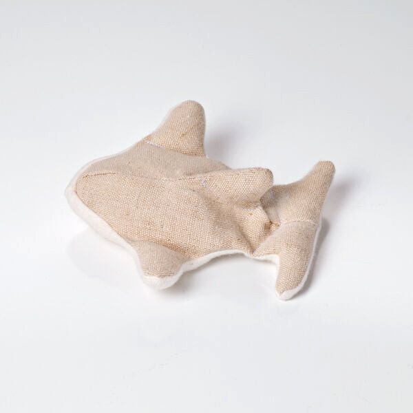 Dogs Love Our Small Hemp Orca! - Natural Hemp Dog Toy - Sturdy Hemp Canvas Dog Toy - Natural Plastic Free Dog Toy - Washable