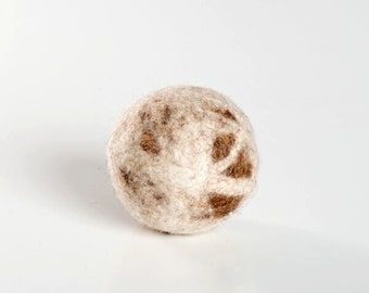 Large Felted Wool Ball for Cats-  Wool Ball Cat Toy - Perfect Ball for a Big Kitty to Bunny Kick - Natural Plastic Free Cat Toy - Washable