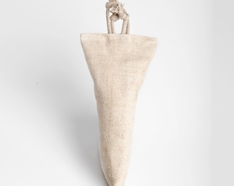 Petit jouet pour chien carotte en chanvre - Toile de chanvre 3 couches - Naturellement sans plastique/sans colorant - Lavable