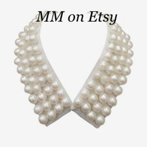 21 inch  Pearl Collar Necklace Unbelievable Sale -for meeting, parties, dress up