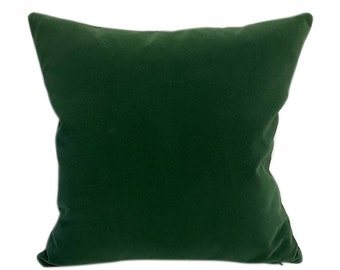 Green Velvet Pillow Cover - Holiday Pillow - Christmas Pillow - Xmas Decorations - Christmas Home Decor - December Decorations - Inside out