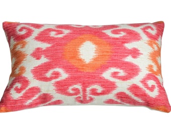 red orange pillow