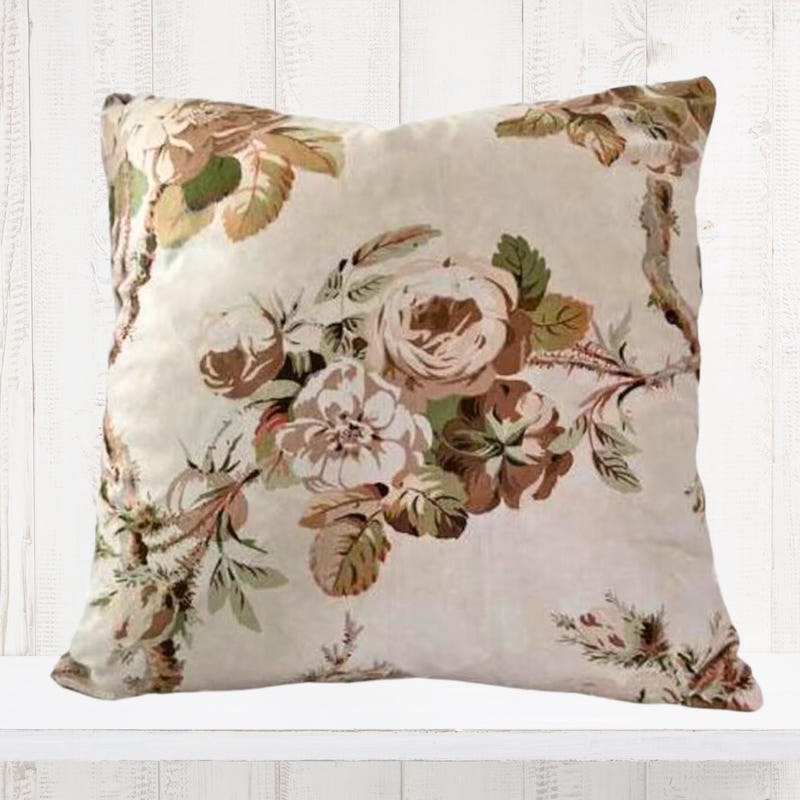 Tissu Chintz Coloris Piment - 280 Cm De Large - Composition Coton/polyester - Origine France