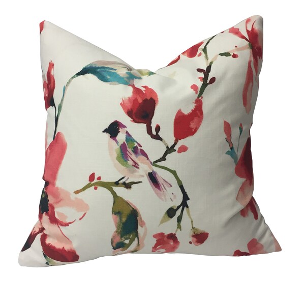 Red Teal Pillow Etsy