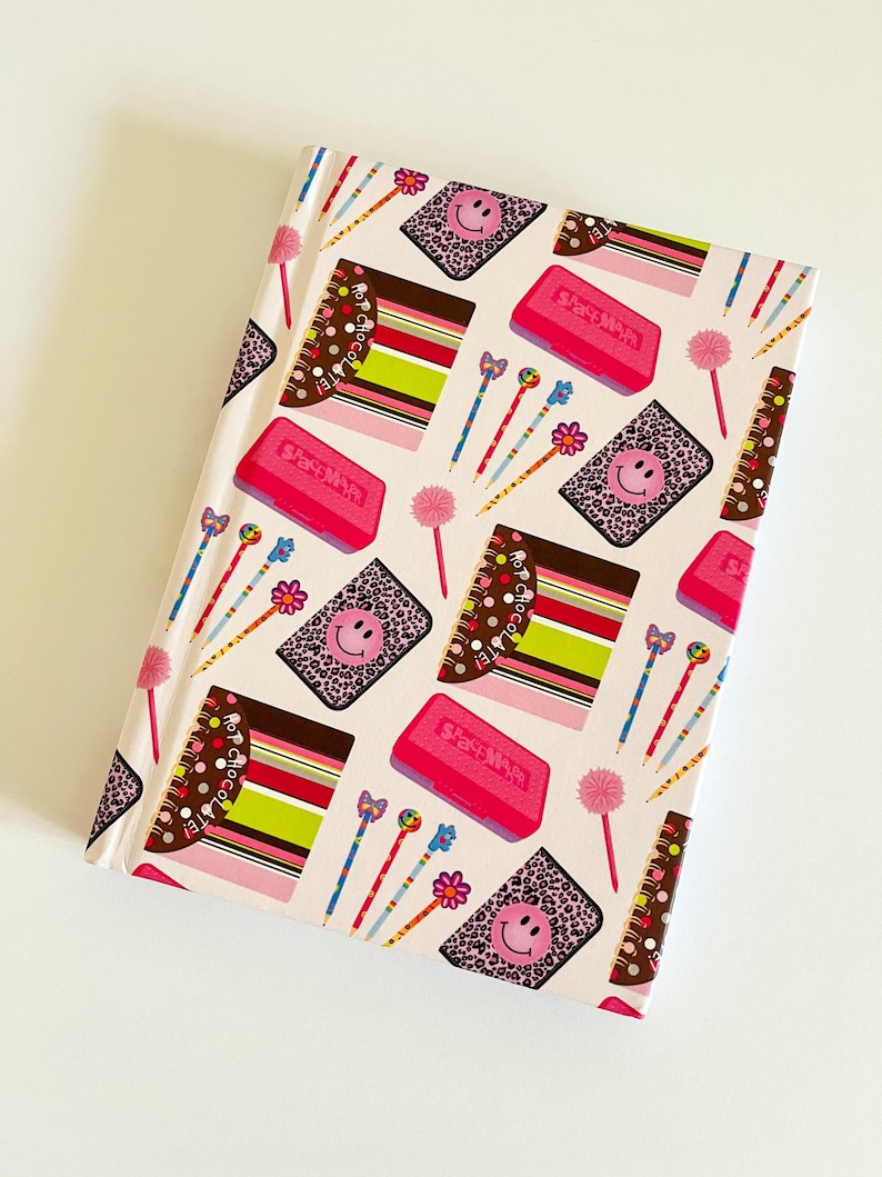 Y2K 90s Girls School Supplies Hard Cover Journal image 2