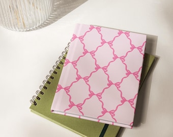 Pink Bow Love Shack Fancy Inspired Hard Cover Journal