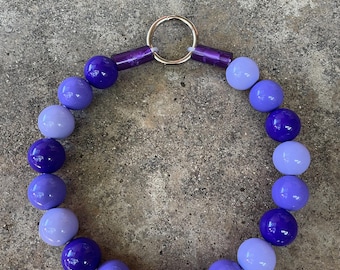 Beaded Dog collar purple pet necklace fur baby jewelry candy bubble gum beads bracelet Halloween Christmas gift