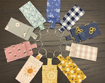 Handmade Chapstick Holder Keychain