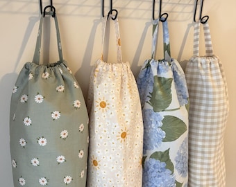 Handmade Grocery Bag Holder | Plastic Bag Dispenser | Kitchen Storage | Pantry Organizer