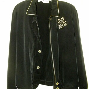 Teddi- Womens Jacket Size Small Black Excellent Quality & Condition