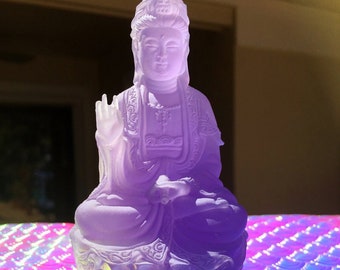 Kuan Yin Figurine, Divine Feminine Power Protection, Mother Guanyin Divine Mother Statue