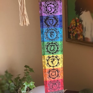 Chakra Hanging Wall Art, Seven Chakras, Wall Decor