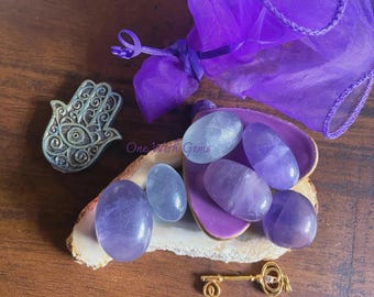 Fluorite Tumbled Stone, Healing Crystals, Spiritual Gift, Nature Themed