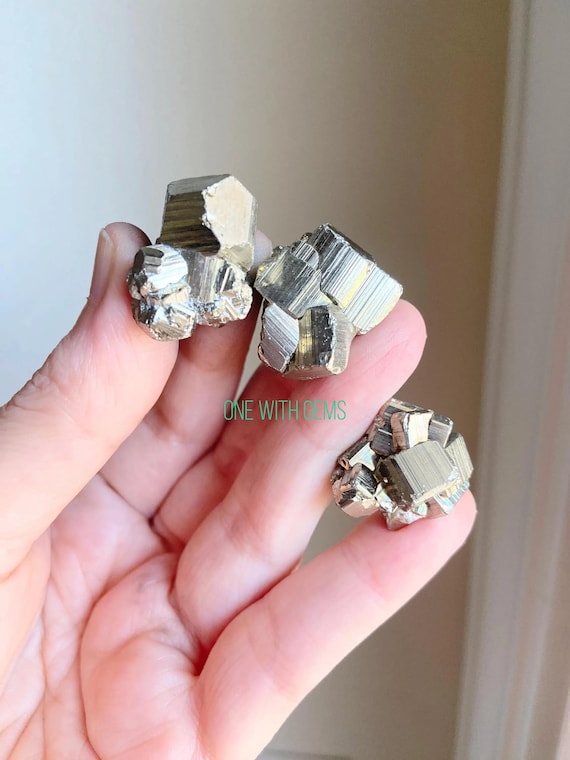 Pyrite Cubes Set, Healing Crystals for Abundance