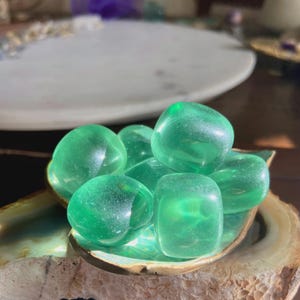 High Quality Green Obsidian Tumbled Stone, Healing Crystal, Gemstone, Healing, Truth, Heart Chakra, Intuitively Chosen