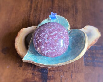 Ocean Jasper Palm Stone, Healing Crystal, Gift For Empaths, Protection Stone, Natural Gemstone