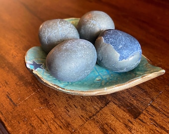Pyrite And Magnetite Tumbled Stones, Healing Crystal Nuggets, Solar Plexus Chakra, Intuitively Chosen