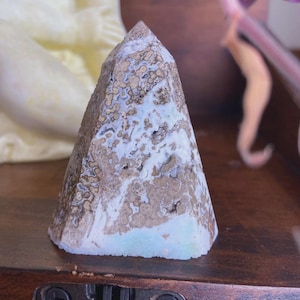 High Quality Hemimorphite Tower | Rough Healing Crystal Point, Raw Gemstone Obelisk | Empath Stone • Communication • Inner Light