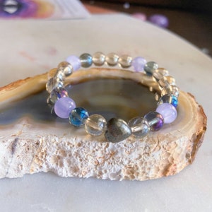 Citrine And Pyrite Heart Bracelet // Healing Crystal Jewelry, Gemstone Bead Bracelet, Prosperity, Abundance