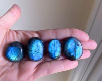 Labradorite Crystals, Healing Crystal, Tumbled Gemstone, Flashes, Protection Crystal, Grounding, Intuitively Selected