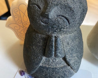 Zen Buddha Statue Stone Figurine, Altar Space, Indoors And Outdoor Garden Statue