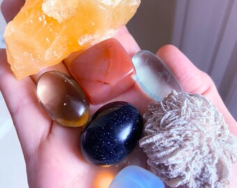 Renewal Crystal Set: Creativity Chakra Collection, Exact 7 Piece Set