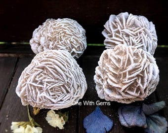 Raw Desert Rose Selenite, Rough Crystal, Spiritual Gift, Natural Gemstone