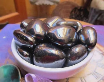 Tumbled Hematite,  Crystal Gemstone, Grounding, Protection & Balance, Intuitively Selected