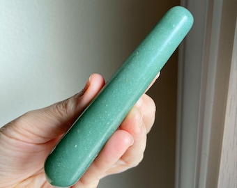 High Quality Green Aventurine Wand, Massage Crystal