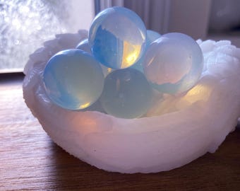 Opalite Sphere, Healing Crystal Ball, Gemstone Orb, Intuition, Serenity & Transformation, Third Eye Chakra, Intuitively Chosen