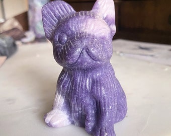 Lepidolite French Bulldog