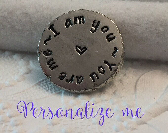 Customized pocket token, pocket coin in PEWTER