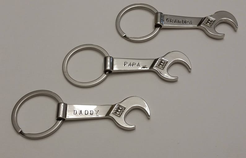 Personalized Wrench Bottle Opener Keychainquantity 1 Etsy