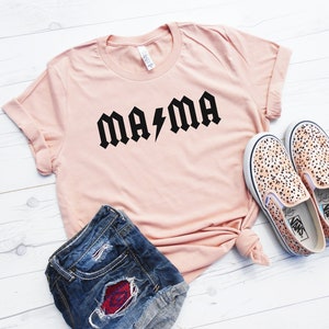 Mama Rockstar Shirt, Mom Rockstar Tee, Mom T-Shirt, Cute Mom Shirt, Rockstar Mom Shirt, Mom Relaxed Tee, Trendy Mom Shirt, 80s Mom Shirt
